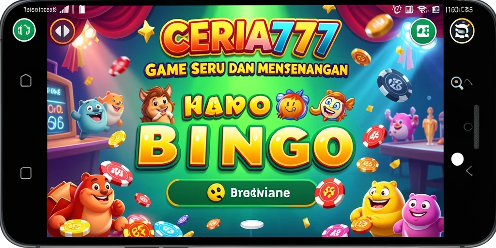 Screenshot CERIA777 menampilkan tampilan permainan Bingo yang seru.