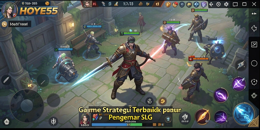 Tampilan gameplay HOYE55 memperlihatkan aksi strategis yang mendebarkan.