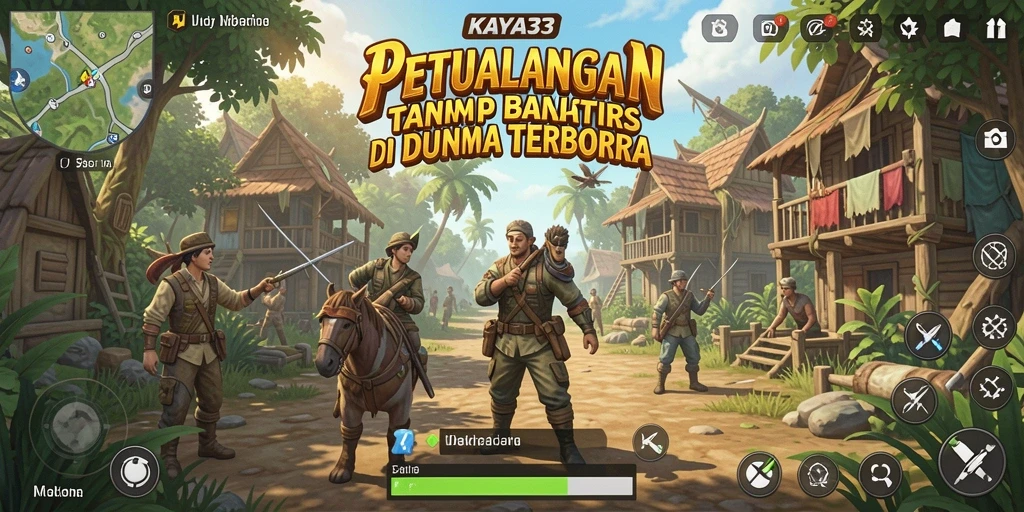 Tangkapan layar gameplay KAYA33 menunjukkan momen epik petualangan di dunia terbuka.