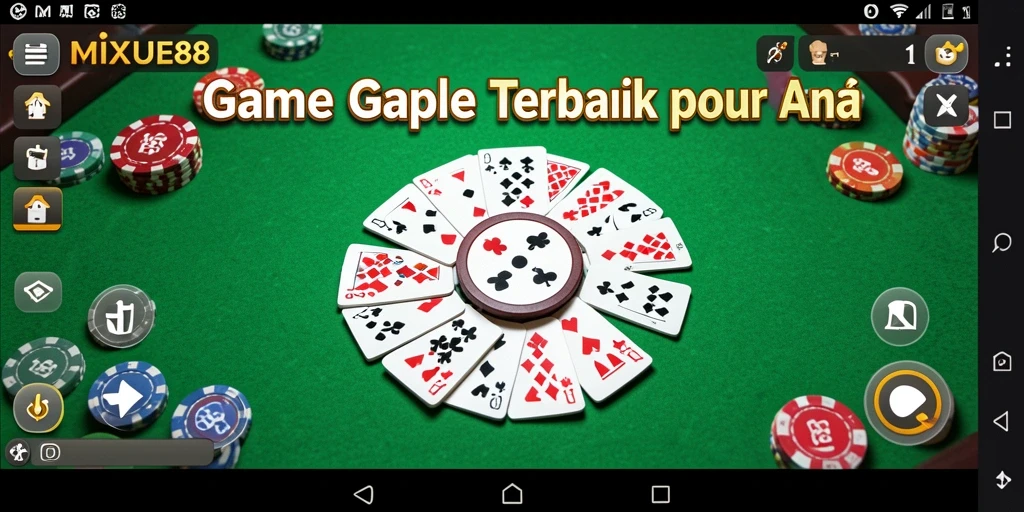 Screenshot MIXUE88 menampilkan permainan Gaple yang seru dan interaktif.
